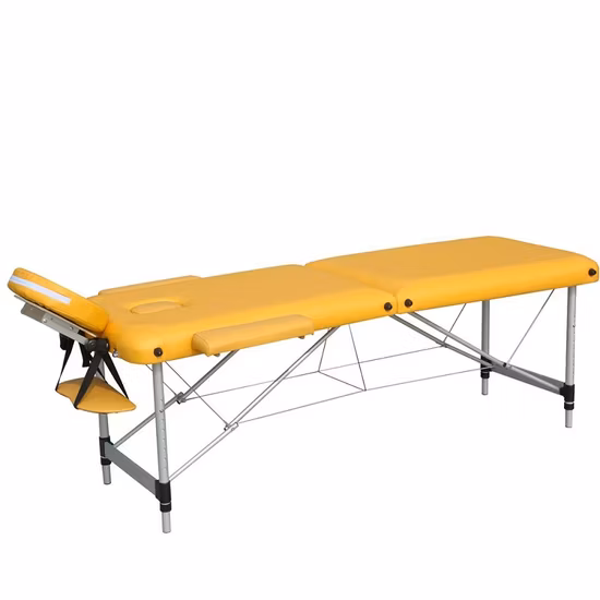 Lettino da massaggio pieghevole multiuso in alluminio con borsa per il trasporto