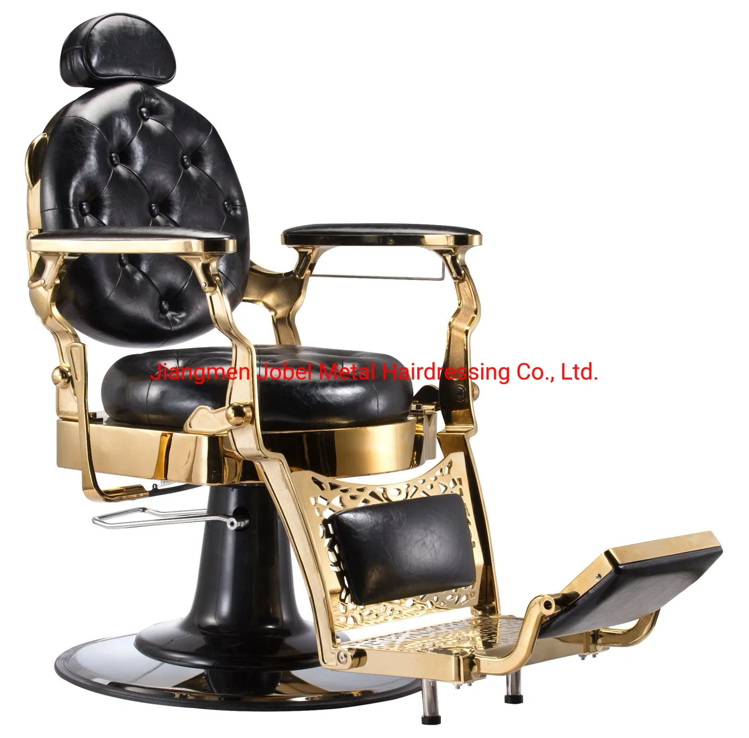 Fornitore all'ingrosso di mobili da barbiere per salone in alluminio dorato